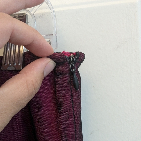 Vintage dELiA*s Maxi Skirt with Mesh Overlay And Beaded Embroidery - Picture 4 of 4